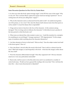 Some Discussion Questions for Black Hole by Charles Burns 1. In
