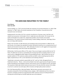 thi adds bak industries to the family