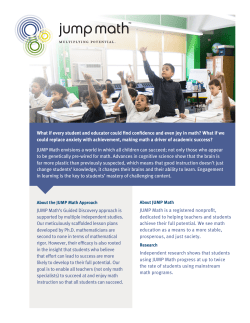 Learn more - JUMP Math