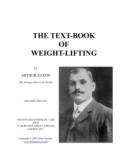 Textbook of Weightlifting