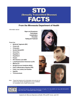 STD Fact Sheets - Minnesota Department of Health