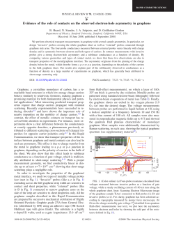 Evidence of the role of contacts on the observed electron
