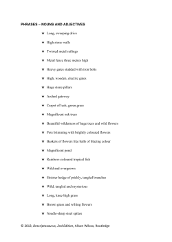 Garden phrases - Parkfield Primary School