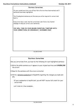 Escritura Corrections Instructions.notebook
