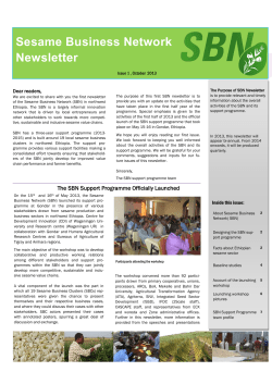 Sesame Business Network Newsletter