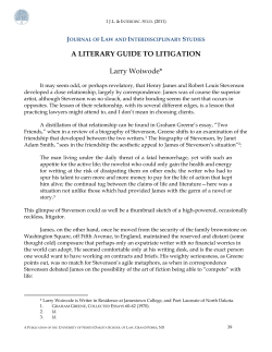 A Literary Guide to Litigation - UND Law