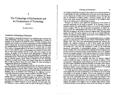 The Technology of Enchantment and the Enchantment