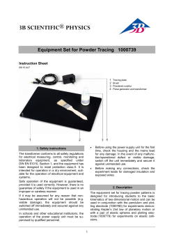 Product Manual - 3B Scientific
