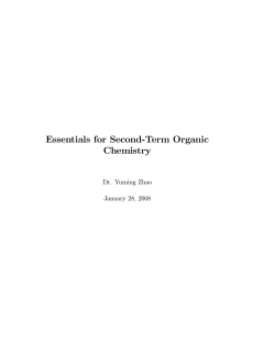 Essentials for Second-Term Organic Chemistry