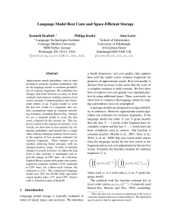 Language Model Rest Costs and Space-Efficient
