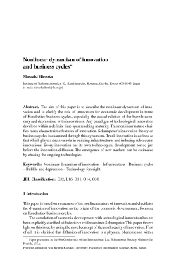Nonlinear dynamism of innovation and business cycles