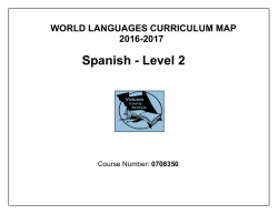 Spanish - Level 2 - Volusia County Schools