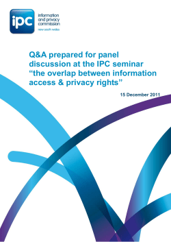 The Overlap Between Information Access and Privacy Rights