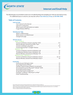 Internet and Email Help - North State Communications