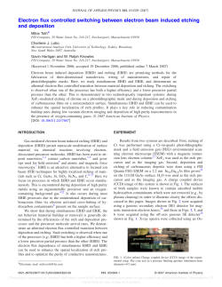 Electron flux controlled switching between electron