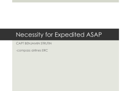 Necessity for Expedited ASAP - Crewroom