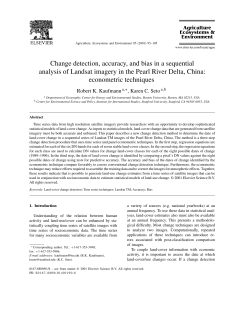 Change detection, accuracy, and bias in a sequential - INPE