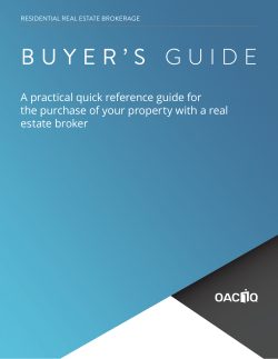 Buyer`s Guide – A practical quick reference guide for the purchase of