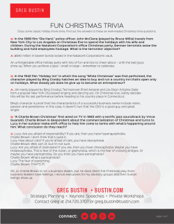 Fun Christmas Trivia