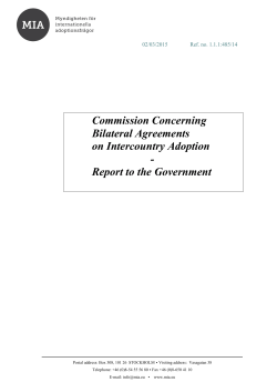 Commission Concerning Bilateral Agreements on Intercountry