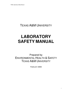 laboratory safety manual - Environmental Health and Safety