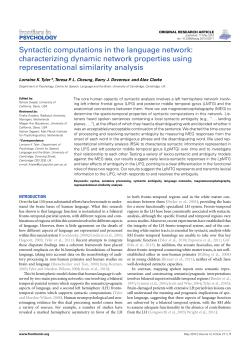 Syntactic computations in the language network