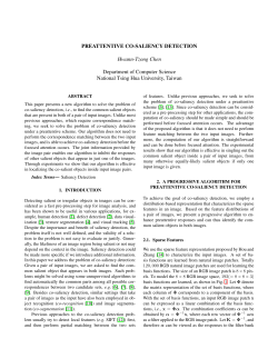 PREATTENTIVE CO-SALIENCY DETECTION Hwann