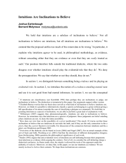 Penultimate Draft - Bernard Molyneux