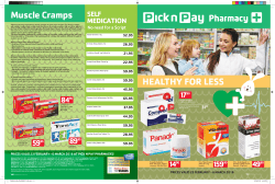 Muscle Cramps HEALTHY FOR LESS