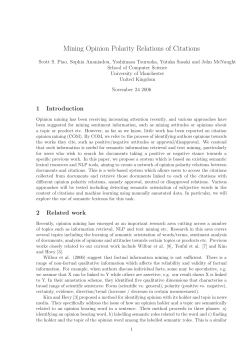 Mining Opinion Polarity Relations of Citations