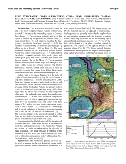 HUGE PYROCLASTIC CONES SURROUNDING COBRA HEAD