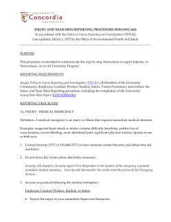 EHS-FORM-042 - Concordia University