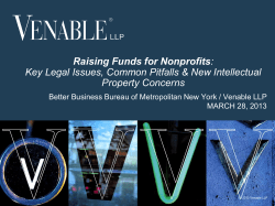 Raising Funds for Nonprofits: Key Legal Issues