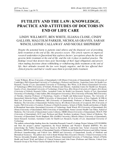 futility and the law: knowledge, practice and attitudes of