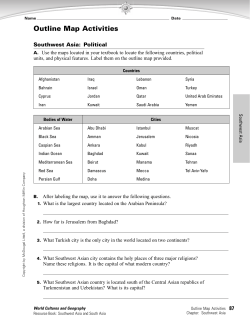 Outline Map Activities