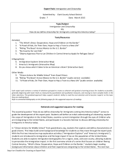 Expert Pack: Immigration and Citizenship