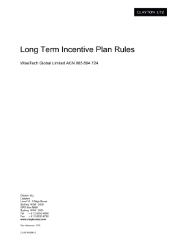 Long Term Incentive Plan Rules