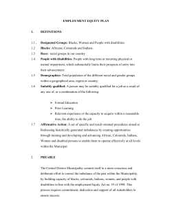 Employment Equity Policy