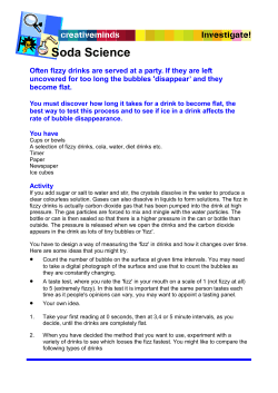 Soda Science - My Learning