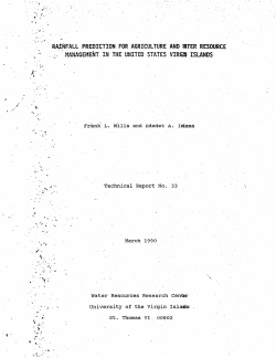 Rainfall Prediction For Agriculture And Water Resource Management