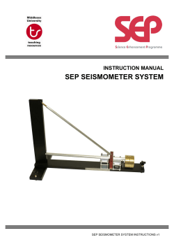 sep seismometer system