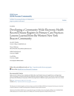 Developing a Community-Wide Electronic Health Record Disease