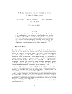A sharp threshold for the Hamilton cycle Maker
