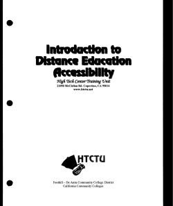 Creating Accessible Online Classes