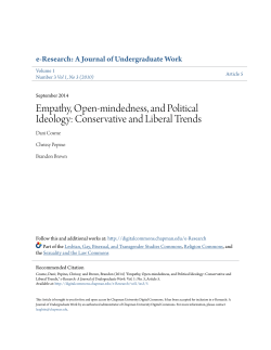 Empathy, Open-mindedness, and Political Ideology