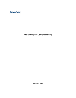 Anti-Bribery and Corruption Policy
