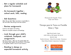 Tiempo para la Tarea en Familia Ideas y Tips