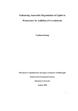 Enhancing Anaerobic Degradation of Lipids in Wastewater by