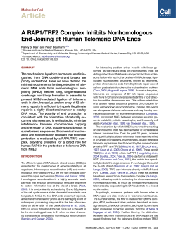 Article - Stowers Institute for Medical Research