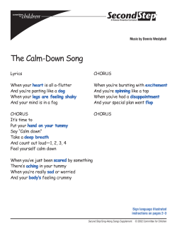 The Calm-Down Song Supp.